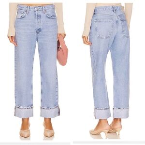 AGOLDE Fran Low Slung Easy Straight in Force